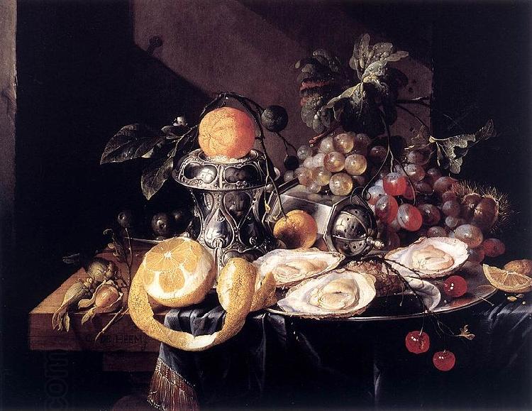 Cornelis de Heem Still-Life with Oysters, Lemons and Grapes China oil painting art